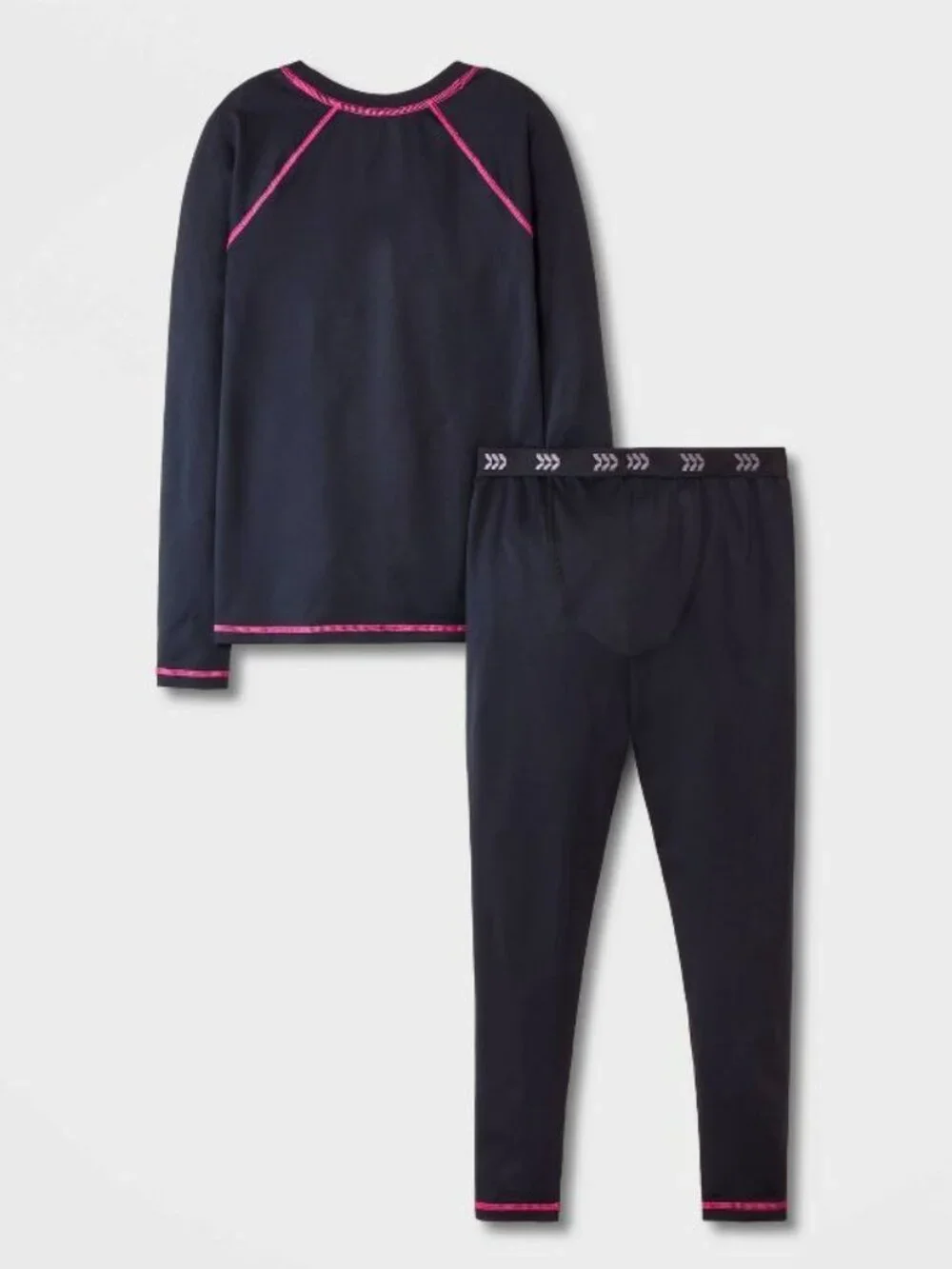 NEW Girls' 2pk Thermal Underwear Set - All In Motion™ Black Large (10/12)